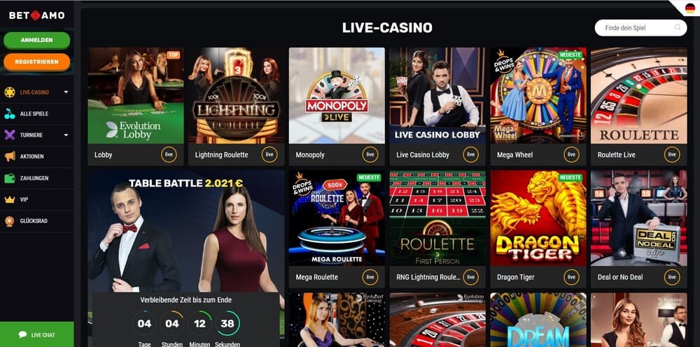 Betamo Live Casino