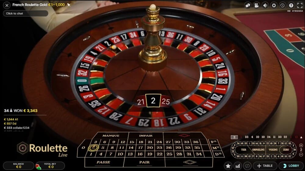 French Roulette Gold