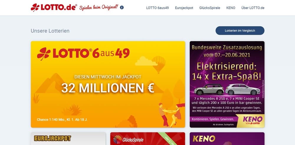 Lotto.de Website