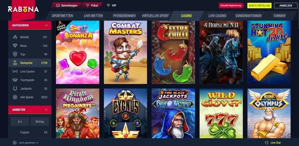 Rabona Slots - Sunmaker Alternativen