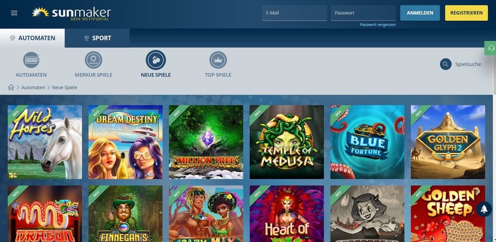 Sunmaker Neue Spiele - Sunmaker Alternativen