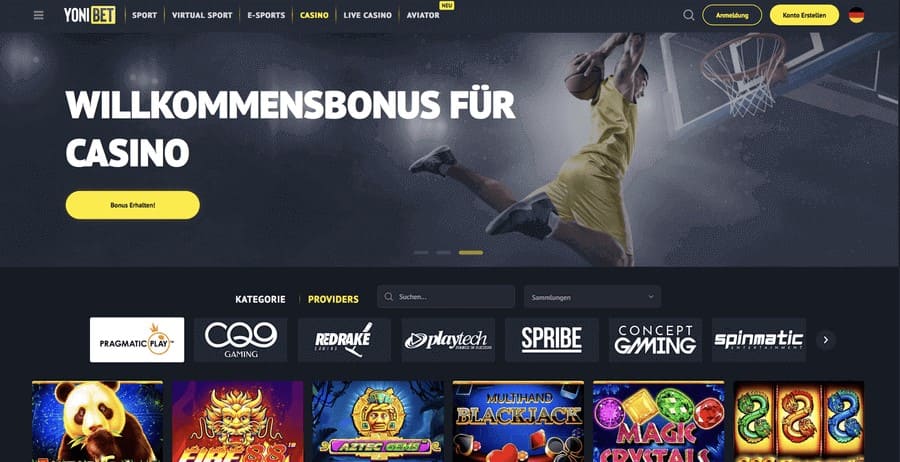 Yonibet Casino Startseite