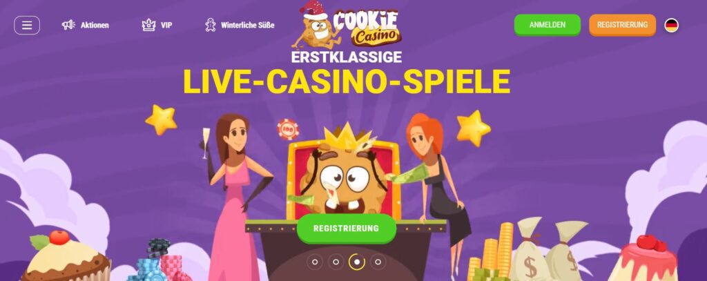 cookie casino screenshot