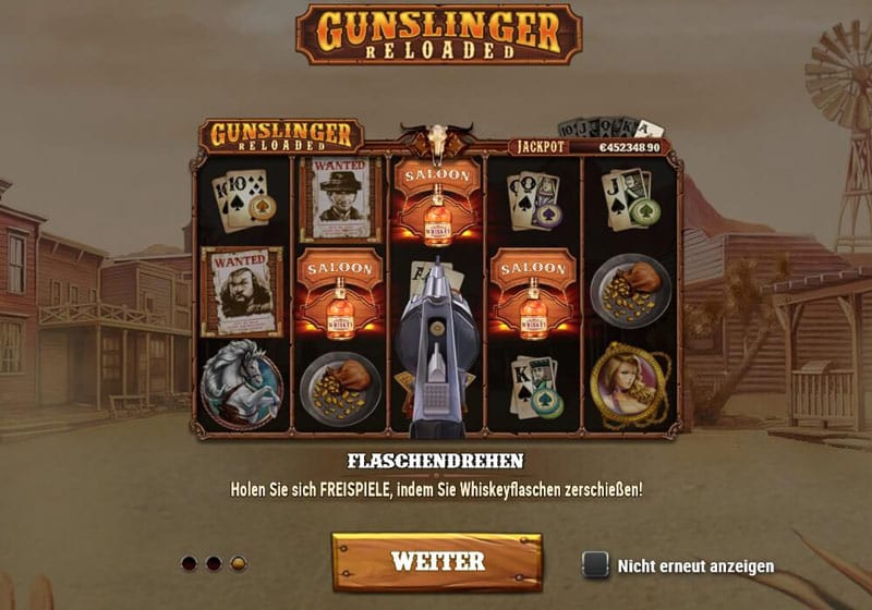Spielbeginn bei Gunslinger Reloaded]