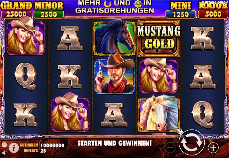 Der Slot Mustang Gold