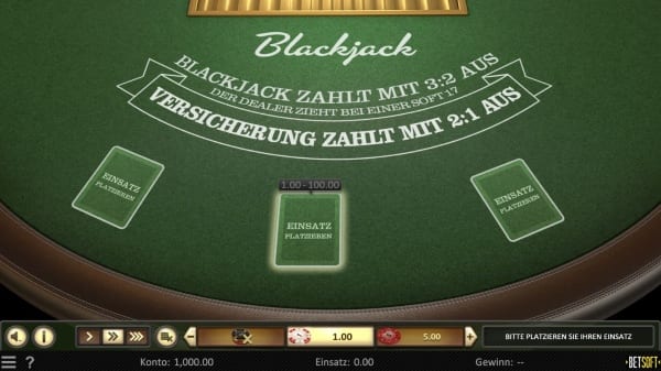 Single Deck Blackjack bei Cloudbet